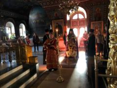 В канун Недели 13-й по Пятидесятнице епископ Моравичский Антоний совершил Всенощное бдение на Сербском подворье в Москве