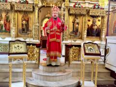 Божественная литургия в 5-ю неделю по Пасхе - о самаряныне, на Сербском подворье в Москве