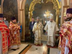Божественная литургия в 17-ю неделю по Пятидесятнице на Сербском подворье в Москве