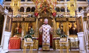 Божественная литургия в пятницу Светлой седмицы на Сербском подворье в Москве