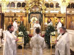 Божественная литургия в праздник святого апостола первомученика и архидиакона Стефана